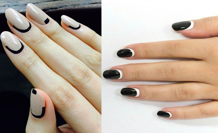 Chết ngất với ý tưởng nail Black and White cá tính và huyền bí - image 16