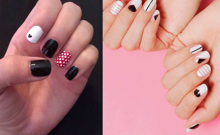 Chết ngất với ý tưởng nail Black and White cá tính và huyền bí - image 19