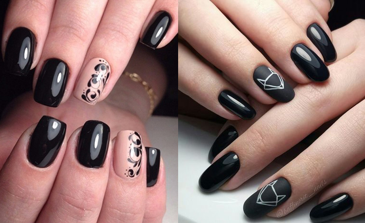 Chết ngất với ý tưởng nail Black and White cá tính và huyền bí - image 25