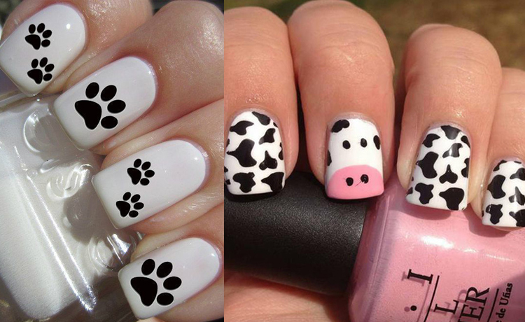 Chết ngất với ý tưởng nail Black and White cá tính và huyền bí - image 27