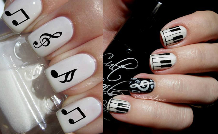 Chết ngất với ý tưởng nail Black and White cá tính và huyền bí - image 28