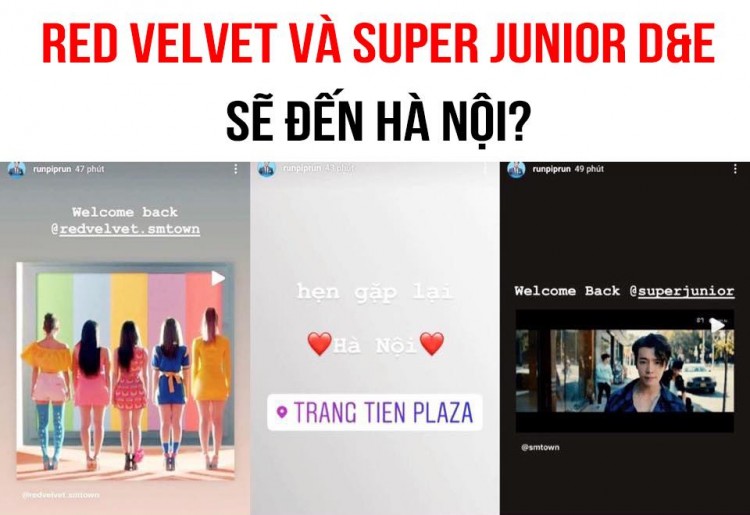 Thông tin về Red Velvet và Super Junior DE sẽ đến Việt Nam trong thời gian tới  - image 1