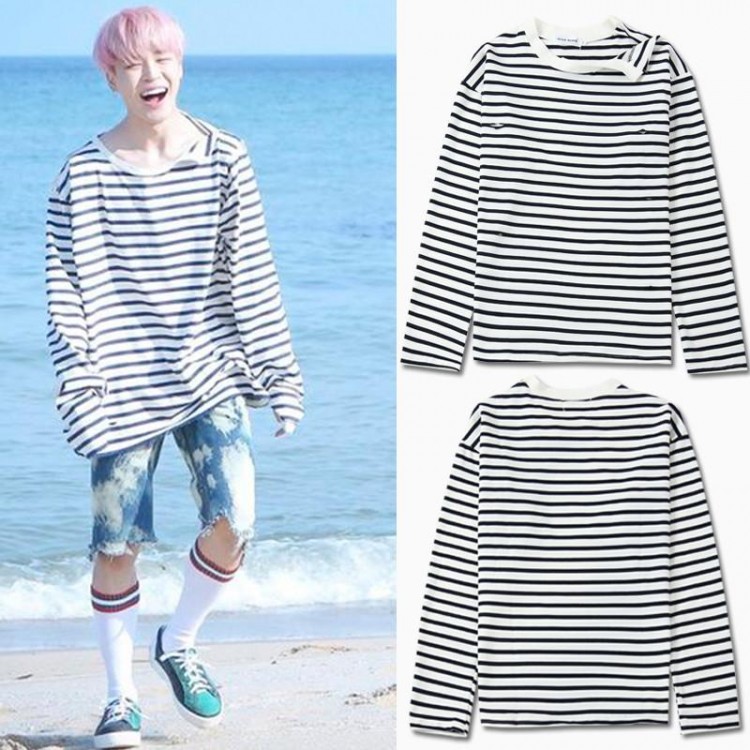 Bạt ngàn hàng hiệu nhưng những sao Kpop này vẫn nhất định chỉ một tình yêu dành cho Stripe T-Shirt - image 7