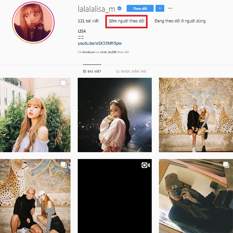 Sức mạnh của Lalisa - Instagram cán mốc 10 triệu follower ngon ơ chỉ sau vỏn vẹn 157 ngày - image 1