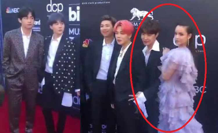 BTS và pha khó xử tại BBMAs 2019 khi bị nữ diễn viên Mỹ công khai lợi dụng phá sự kiện thảm đỏ - image 3