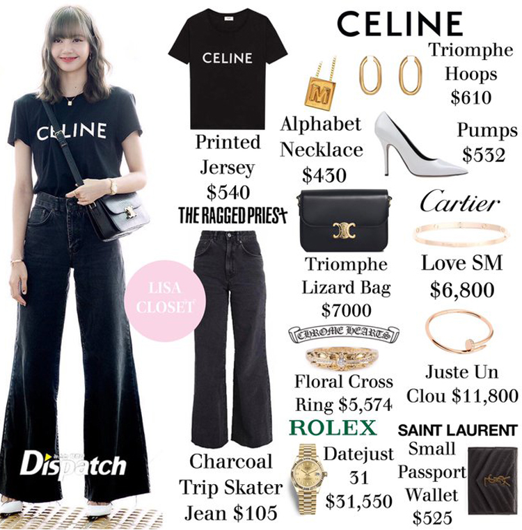 Soi  những set outfit đơn giản của Lisa tưởng giá nhẹ nhàng ai ngờ toàn trăm củ - image 1