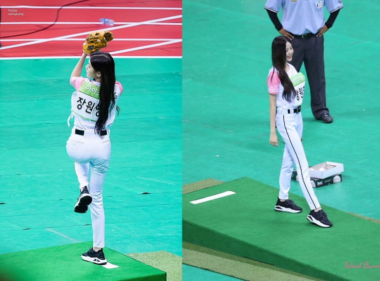 Jang Wonyoung IZ  ONE tranh thủ uốn éo để khoe cơ thể tại ISAC 2019 ừ thì biết chân dài rồi mà - image 5