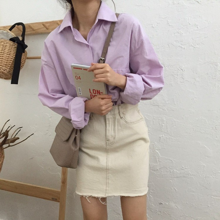 Không bàn cãi nữa tím lilac chính là color trend khiến hội ulzzang xứ Hàn điên đảo gần đây - image 2